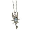 Collier Pendentif Clé Aile d'Ange pour Femmes avec Chaîne Réglable, Bijoux Mode Vintage pour le Port Quotidien et le Style d'Occasion