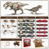 DIY 3D Dinosaur Skeleton Model: Tyrannosaurus & Triceratops