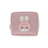 Sun-Star Stationery Retro Plush Collection Yoshinori Goods Pouch Quilted Square Creamy Rabbit S2338114