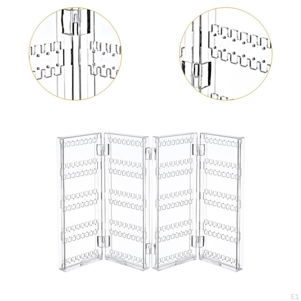 Foldable Jewelry Organizer Display Rack Decorative Holder for
