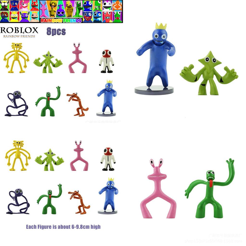 Colorful Roblox Rainbow Friends Figure Toy Set For Kids 8pcs Model Decoration Dolls