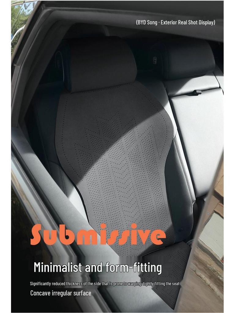 BYD Song Pro Wildleder Autositzkissen, Vier Jahreszeiten, Halbumschließendes Design.
