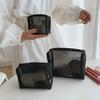 1/3pcs Mesh Clear Cosmetic Bags Small Large Black Makeup Bag Portable Travel Toiletry Organizer Case Lipstick Storage Pouch