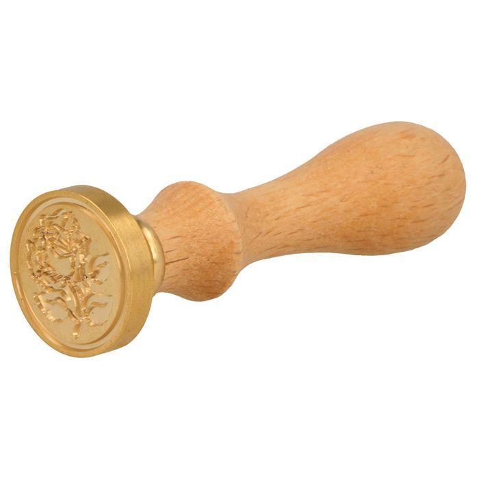 Manche en bois pour cachet de cire