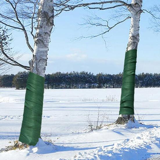 Tree Protector Wrap 49 Ft/66 Ft Heavy-Duty Breathable Trunk Bark Guard Winter Freeze Protection Wrap Cold-Proof Cloth for Young Trees Plants Shrub