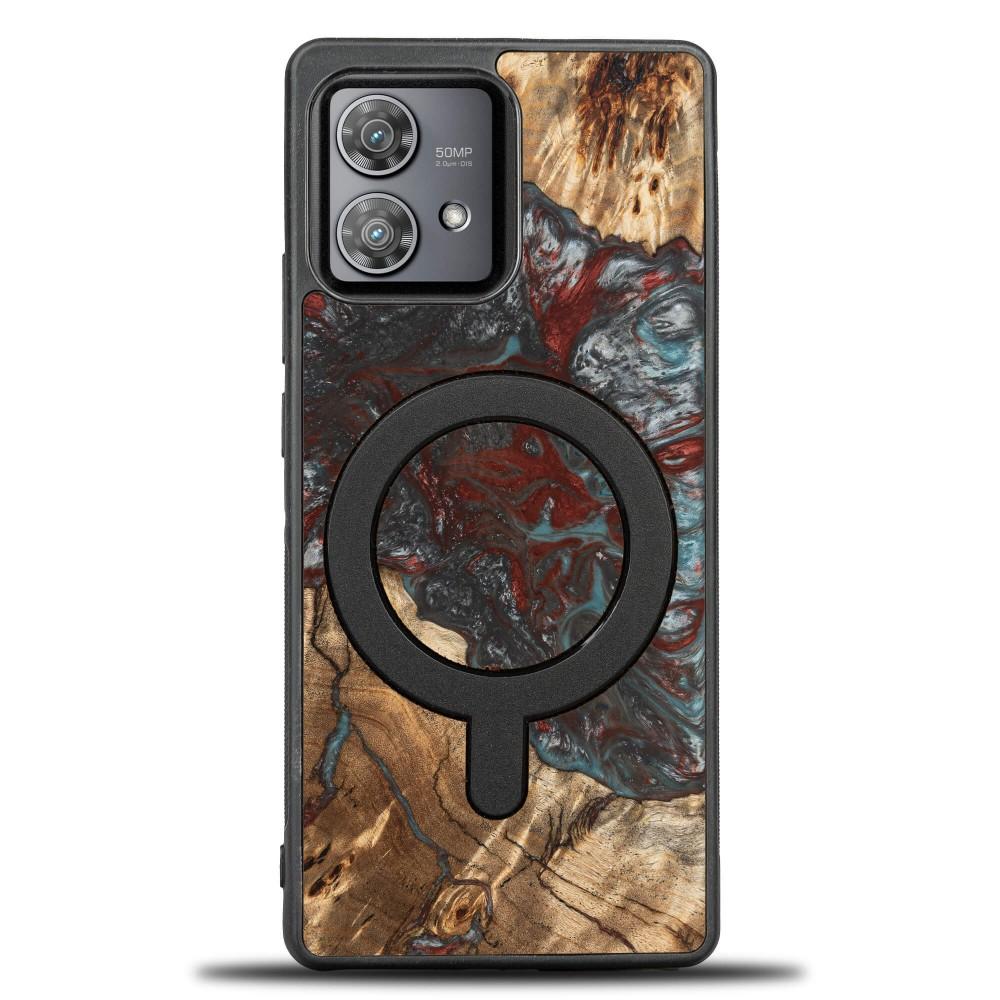 Bewood Unique case for Motorola Edge 40 Neo - Planets - Pluto with MagSafe