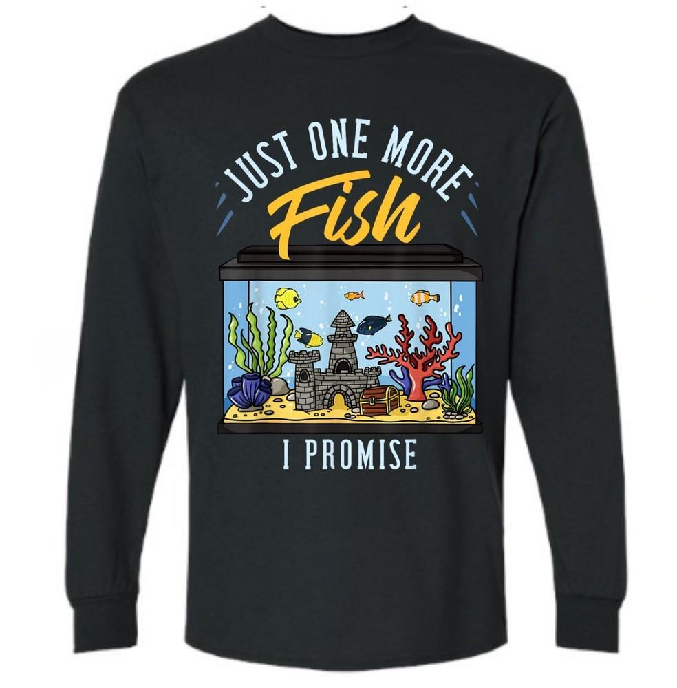 

Fish Tank Aquarium Gift Saltwater Aquascaping Gift Unisex Long Sleeve T-Shirt 3XL
