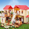 Mebelki miniaturowe 1:12 Zestaw Kuchnia Salon Sypialnia do Domku dla Lalek Scena DIY Zabawka Dom dla Dziewczynki Dekoracja Urodziny Prezenty