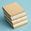 Kraft Paper Tearable Memo Pad - Reusable Grid Student Sticky Notes