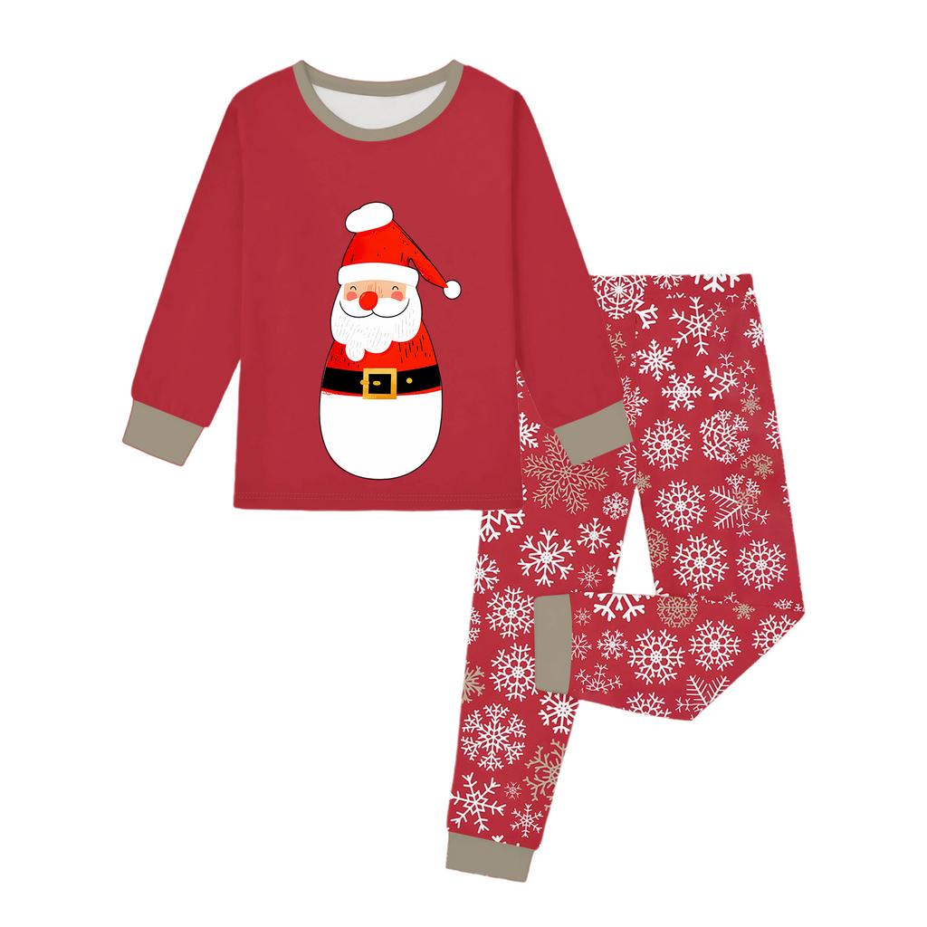 Dětský módní oblek Sukně Kulatý výstřih Top s dlouhým rukávem Kalhoty