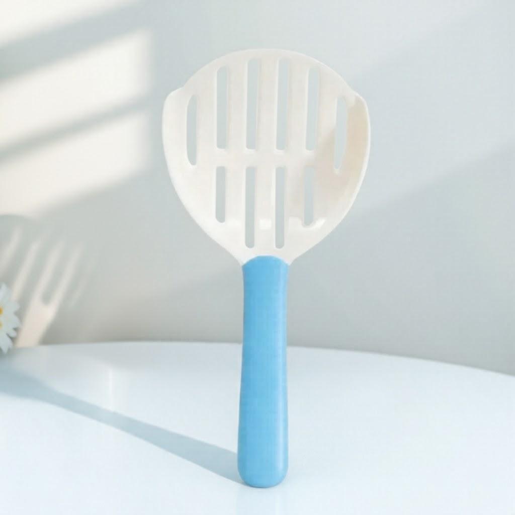 

Durable Two Color Plastic Cat Litter Scoop Easy Clean Tool for Cat Dog Waste Essential Pet Supplies белый