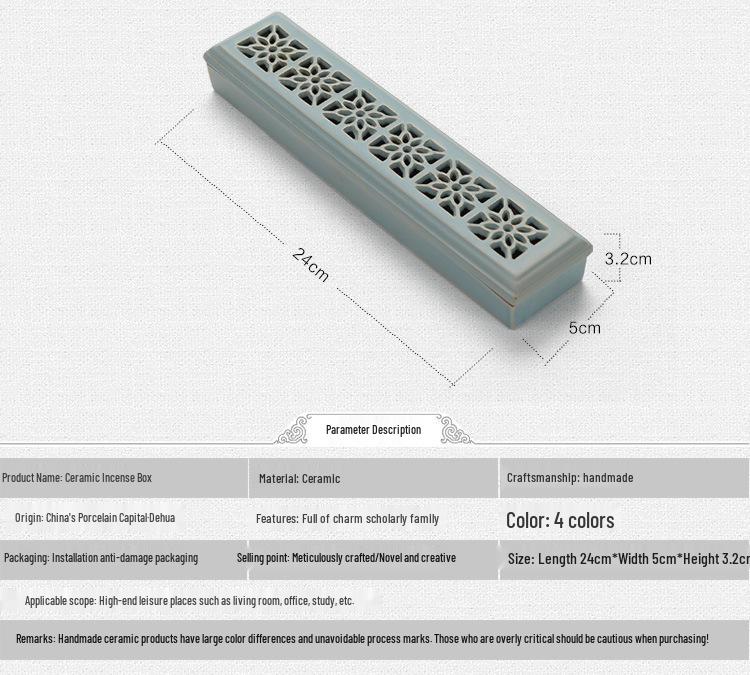 Ceramic Long Hair Incense Holder Sandalwood Burner Ornament