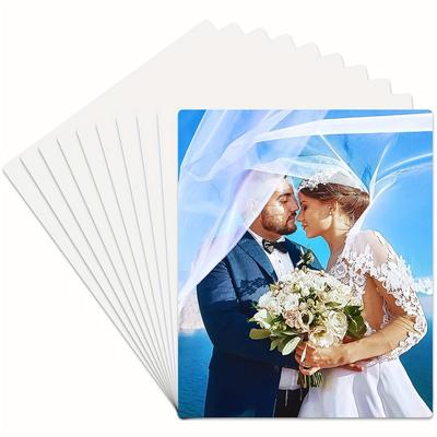 10 Stück Aluminium-Sublimations-Metall-Fotorohlinge, Metall-Sublimations-Rohling-Schild, 0,45 mm dick, Foto-Schild-Rohling