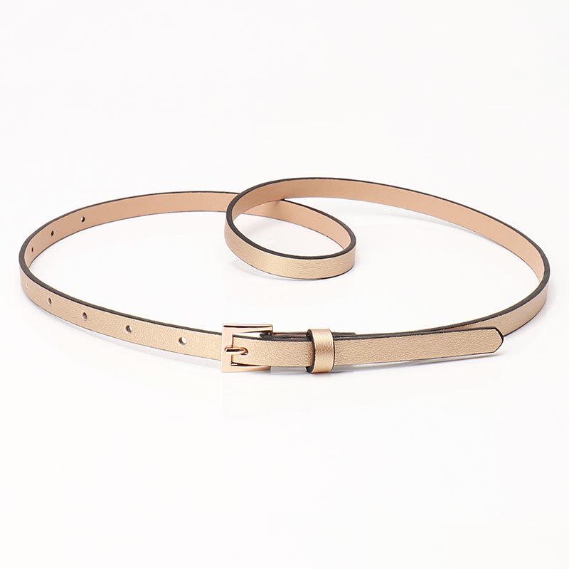 Frühling/Sommer Damen PU Leder Dünner Taillengürtel - Vielseitig Mehrfarbig Dekorativ für Kleider & Anzüge