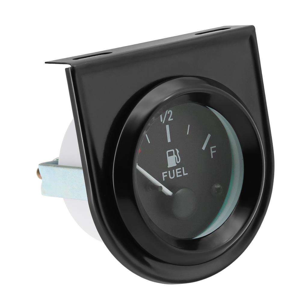 2" 52mm Digital Fuel Level Gauge Voltmeter Oil Temp Water Temp Oil Pressure Gauge With White LED Light For 12V Gasoline Car