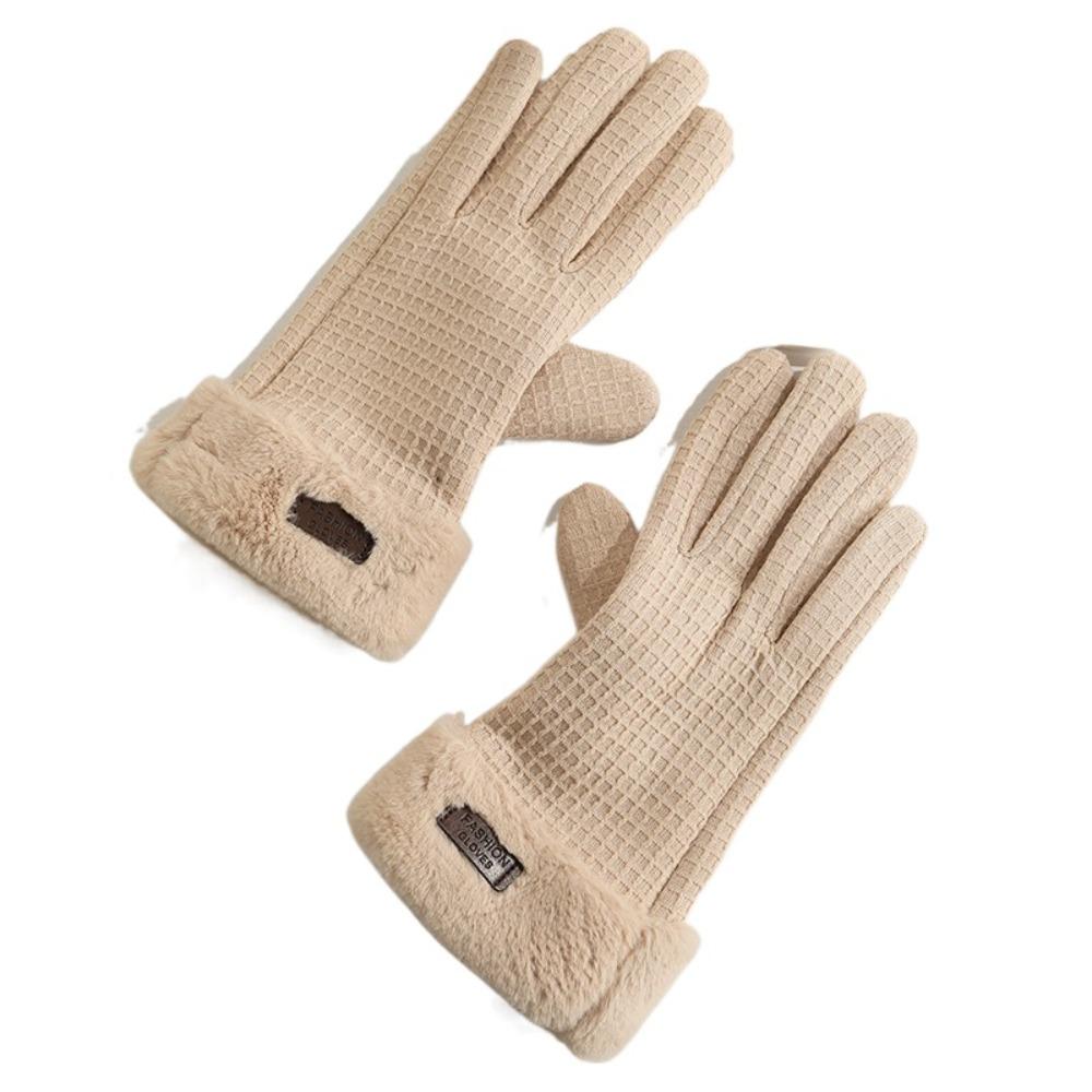 Full Finger Winter Women Gloves Warm Full Finger Gloves Fashion Warmer Bike Cycling Glove  Female