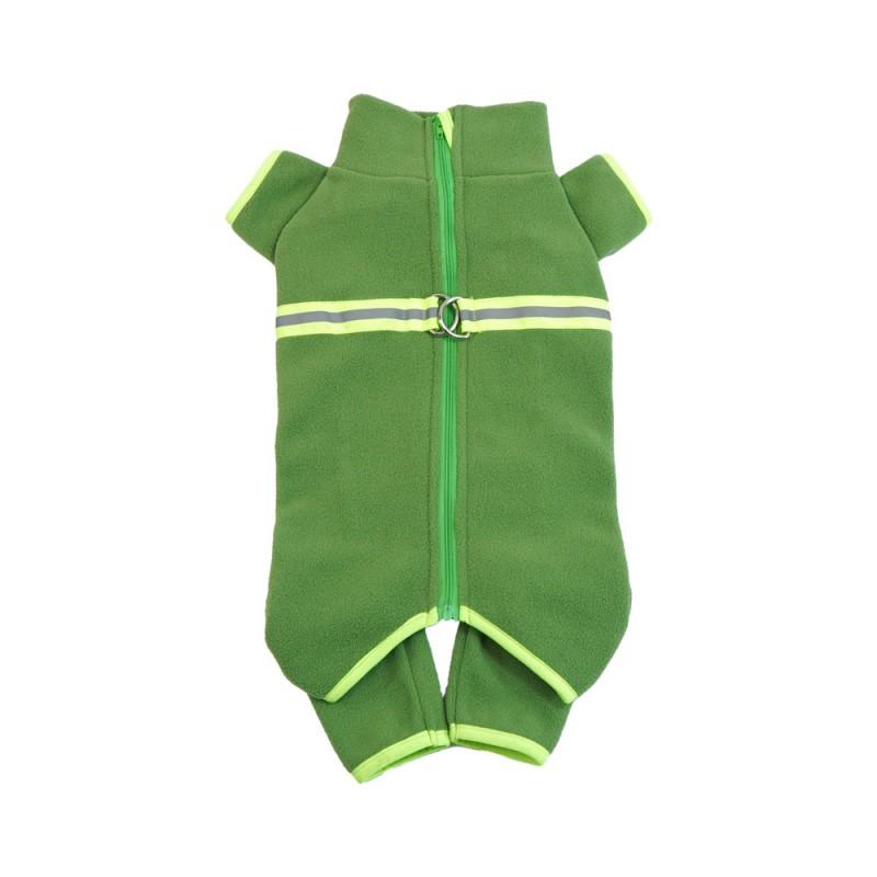 Warmer Fleece Hundejumpsuit Kleine Rassen Wintermantel Corgi Teddy Schnauzer 4-Beiner Outfit