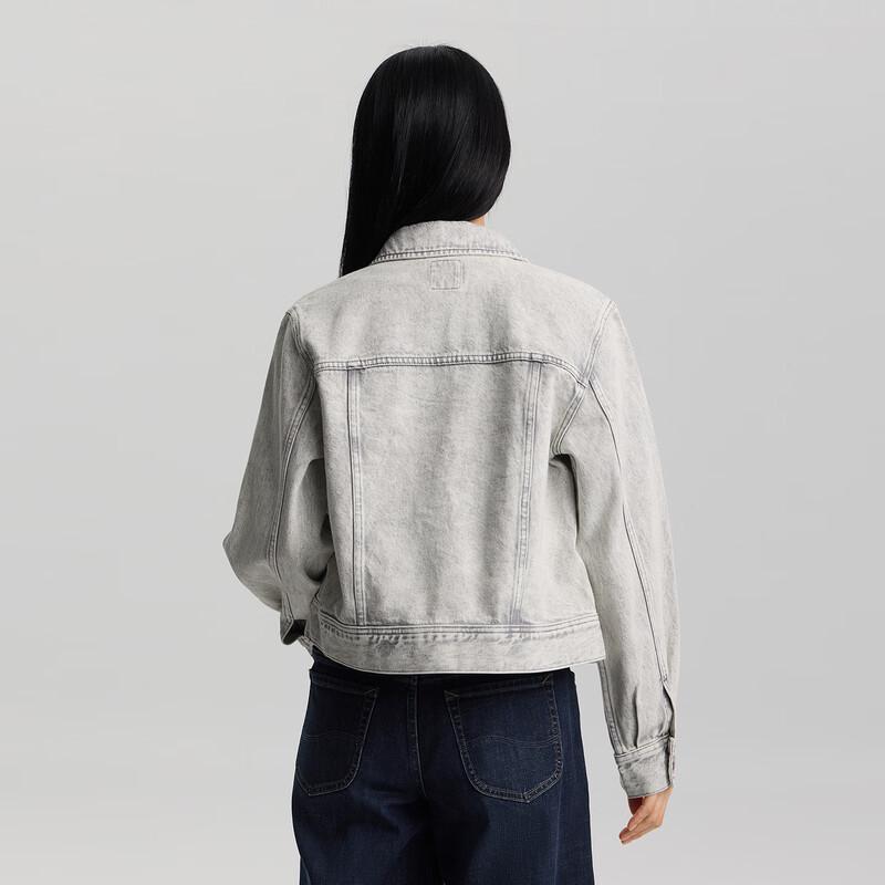 Lee Women's Light Gray Denim Jacket