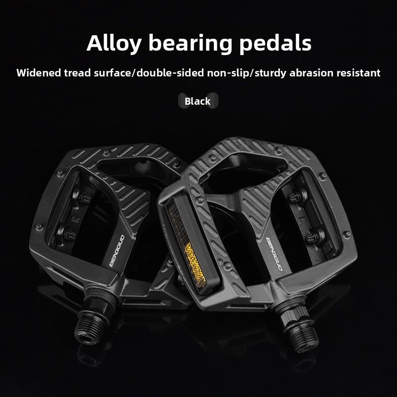 

Bicycle Pedals Aluminum Alloy Cycling Foot Pegs For Mountain And Road Bikes чёрный