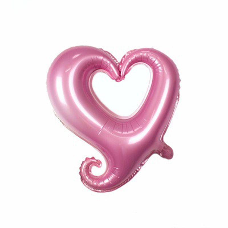 Hook Helium Heart Wedding Birthday Party Valentines Day Heart Foil Balloon