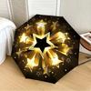 1pc Golden Stars Automatic Open/Close Umbrella, 8-Rib Sturdy Frame,Ideal Birthday/Gift for Men & Women, Outdoor Accessory yy251126049