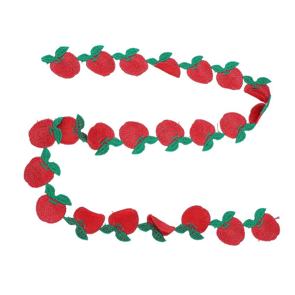 4pcs Polyester Fruit Lace Trim Fruit Lace Edge Trim Embroidered Lace Ribbon Garment Accessories