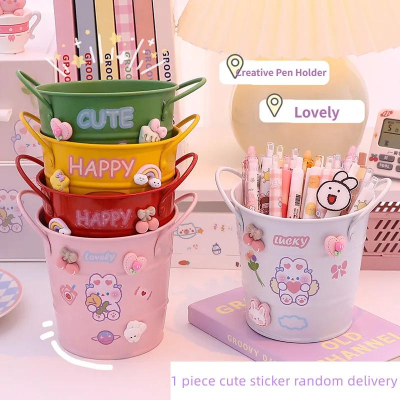 Kreativní roztomilý držák na pero s vysokou kapacitou, cukrovinky, kancelářské potřeby, make-up, štětec na vlasy, úložný prostor na stůl, organizér, kawaii, stolní doplňky