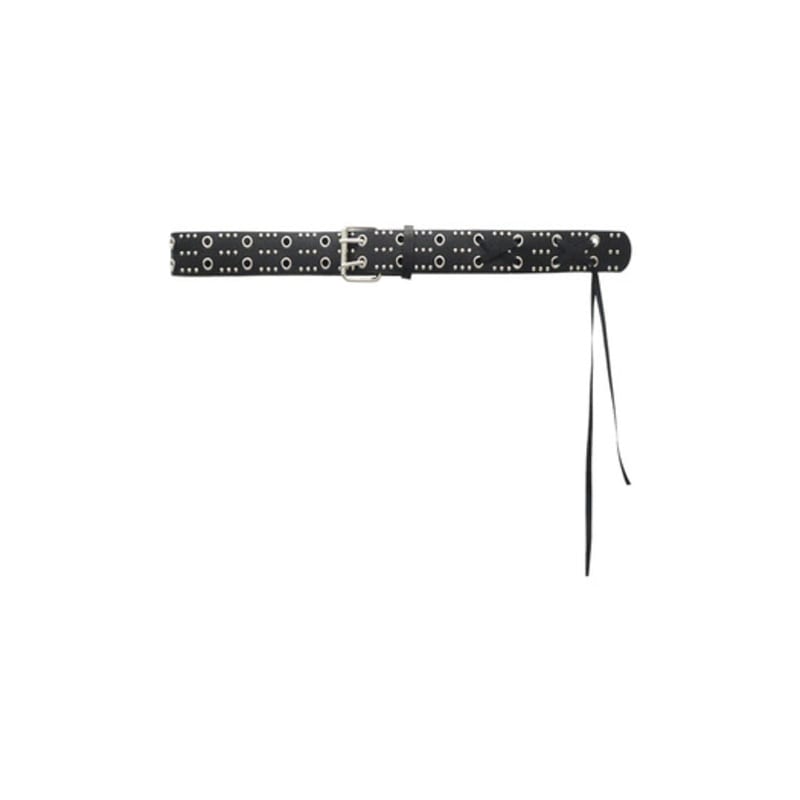 

PINK PINEAPPLE MULTI STUD BELT_WHITE WHITE_FREE