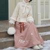 2025 A/W Literary Hanfu-Inspired Two-Piece: Improved Top & Skirt