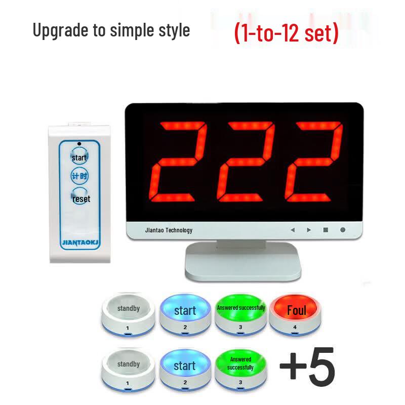 12-Player Competition Buzzer Scoring System