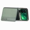 For Xiaomi 17 Pro Case RFID Blocking Carbon Fiber Leather Phone Back Cover with Card Holder