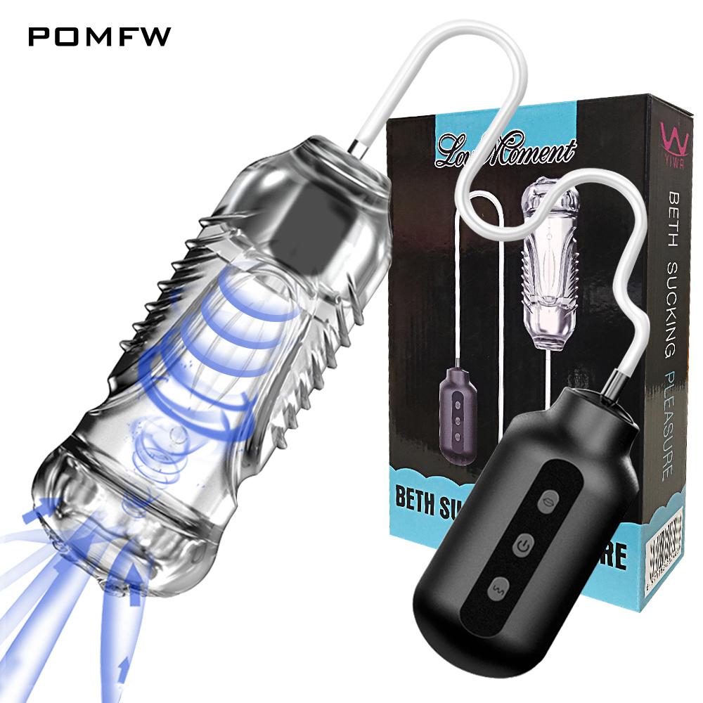 Zuigen Kunstkut Vibrator Speeltjes Voor Mannen Volwassenen Vagina Automatische Masturbatie Zuignap Simulator Orale Poesje Pijpbeurt