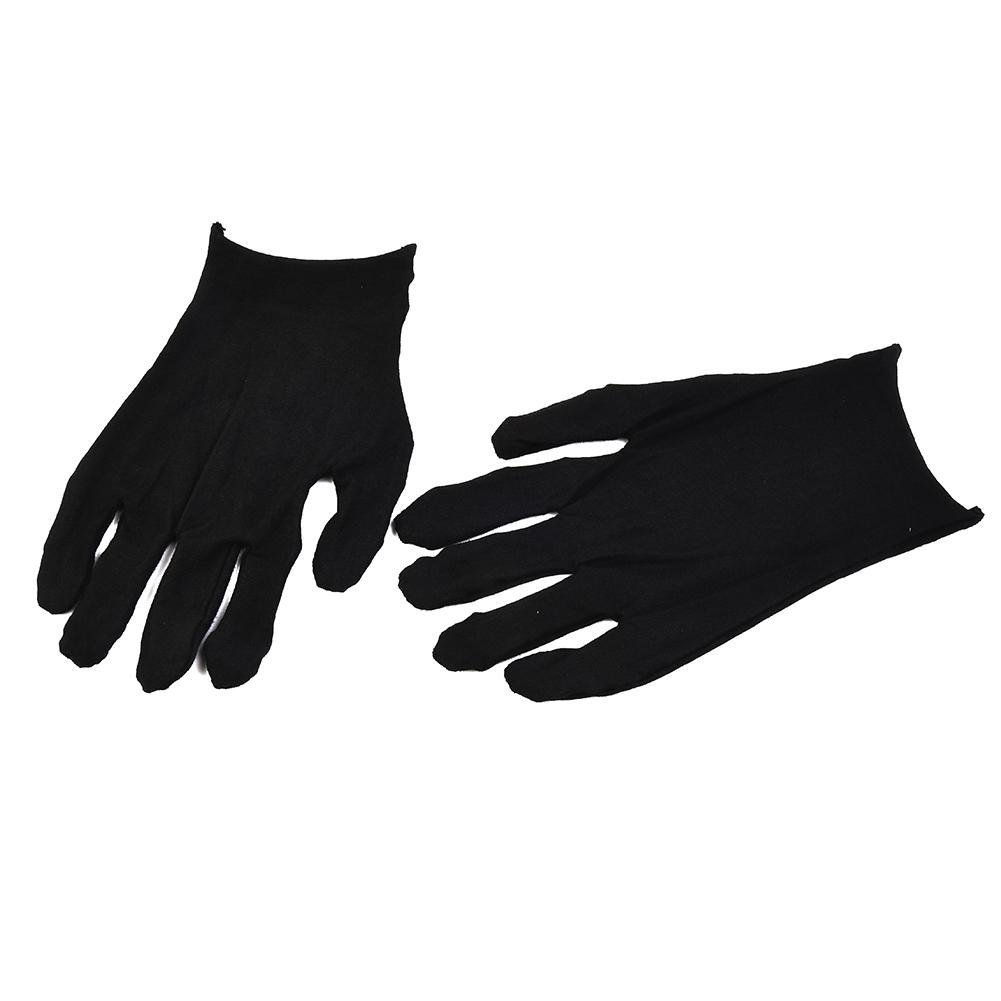 12 Pairs Black Cotton Gloves Soft Large Sensitive Cleaning Dry Moisturizing Hand Protection Household Protective Gloves Kitchen