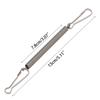Metal Spring with 2 Clips Durable Stainless Steel Small Animal Cage Accessories Fixing Food Water Dispenser for Rabbit