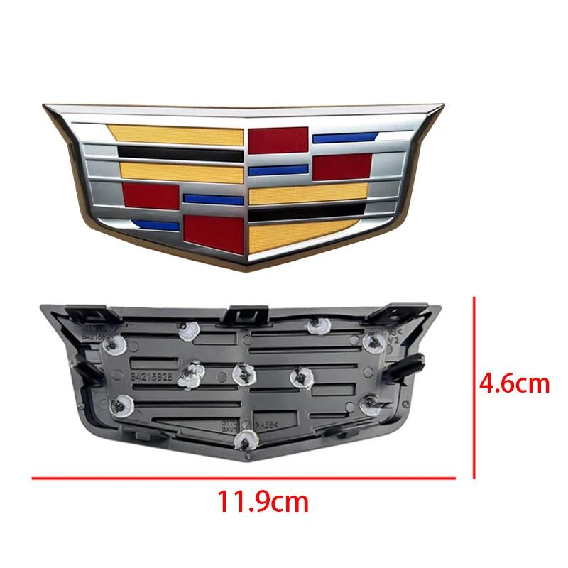 

For Cadillac XT6 2Pcs ABS Car Front Logo Emblem Styling Cover Rear Trunk Badge Emblems Sticker Exterior Accessories XT6