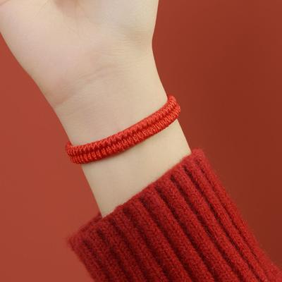 Woven Friendship Bracelet Wear Resistant Waterproof Adjustable Size Couple Bracelet Women Braided