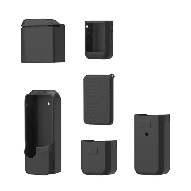Étui de Protection en Silicone pour Caméra Sportive Panoramique Pocket 3 Housse de Protection Anti-poussière Cache-objectif Manchon de Protection