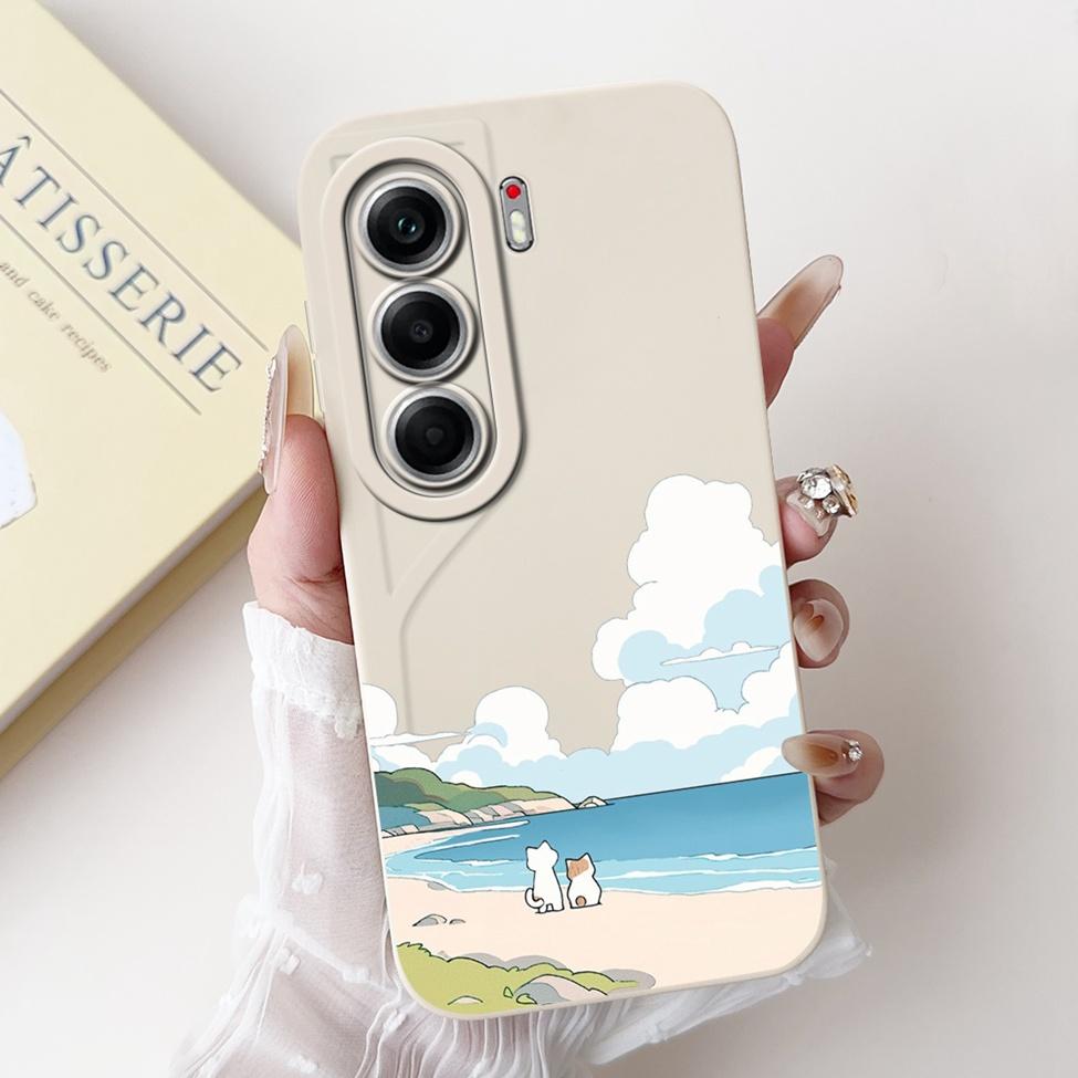 For Tecno Camon 40 Pro 5G Case CM7 Cute Cat Panda Fashion Flowers Love Back Cover For Camon 40 Pro 5G Tecno Phone Case Silicone