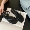 Fashion Women's Sandals Casual Summer Open Toe Light Comfortable Flats  Outdoor Pinch Toe Beach Sandalias