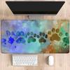 Large Mouse Pads Cute Dog Paw Print MousePad Desk Pad Gaming Mousepad Mouse Mat Stitched Rubber Computer Keyboard LaptopDeskmat