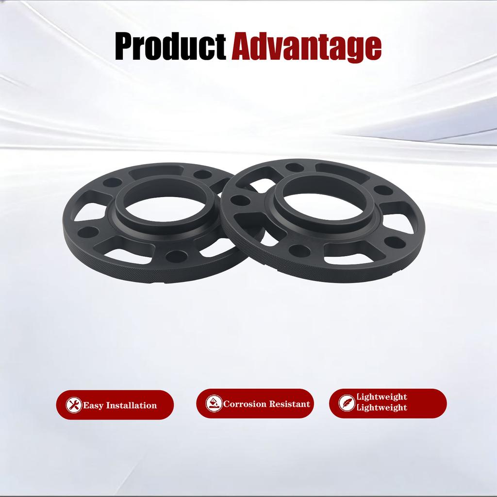 Voor BMW E/F-Serie 12/15/20mm Wielafstandhouder Adapter PCD 5x120 CB 72.56mm 5-Bouts Auto 2Stuks/set Aluminium 6061-T6