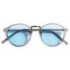 [Quintet] Skeleton Frame EyeglassesSunglasses, Boston Style, Light-Colored Lenses, Men'sWomen's, UV Protection, 28-ty-2940 (2, Milky GrayLight Blue)