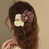 Bohemia Barrettes Flower Hair Claw Ponytail Clip Large Shark Clip Butterfly Orchid Hair Clip  Beach