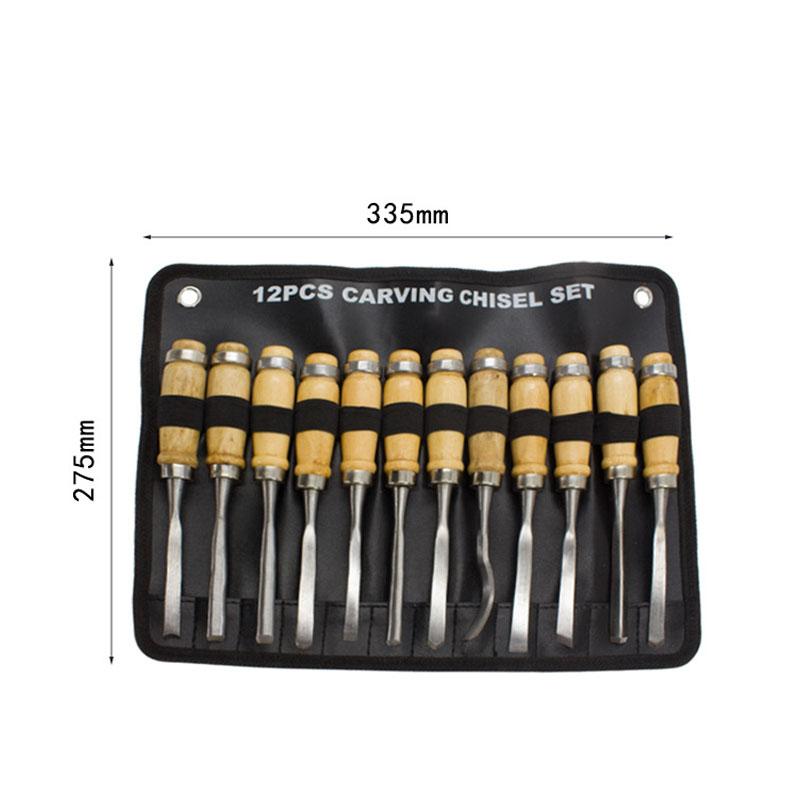 12 Piece Carving Knife Woodworking Carving Chisel Carving Knife Set Hand Carved Chisel Woodworking Carving Knife Set