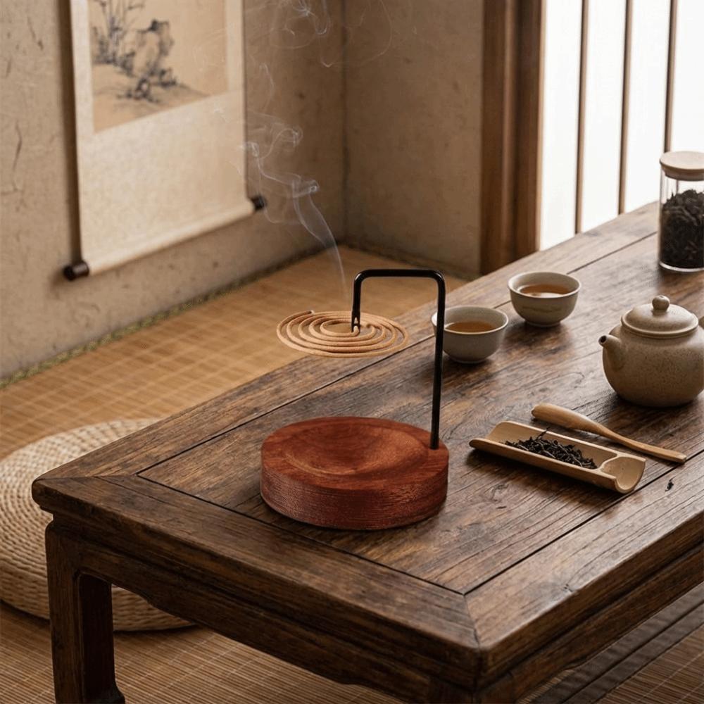 Wooden Incense Stick Stand Minimalist Incense Holder Removable Ash Collector Home Decoration