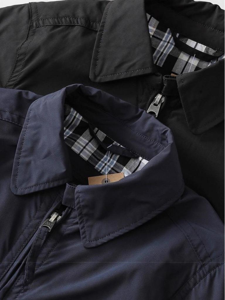 Herren Herbst/Winter Schlanke Passform Windjacke: Business Casual, Vielseitig, Doppellagige Reversjacke.