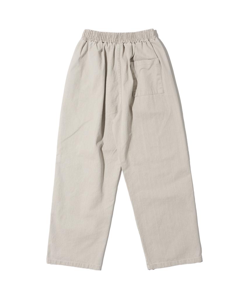 OTHERFITS Bio One-Pleat Wide Cotton Pants (Ivory)