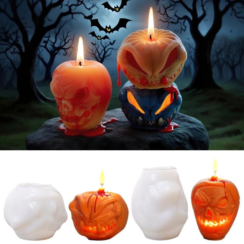 Halloween Candle Molds Casting Molds Epoxy Resin Molds Ornament Molds Plasters Molds Skulls Silicone Mould
