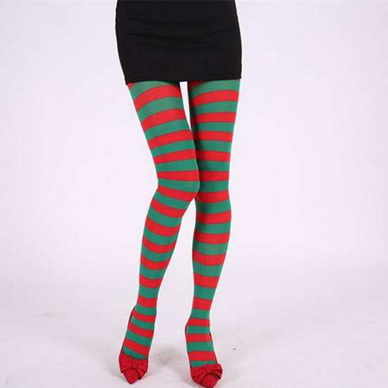 Rainbow Striped Party Tights and Christmas Socks for Costume or Performance