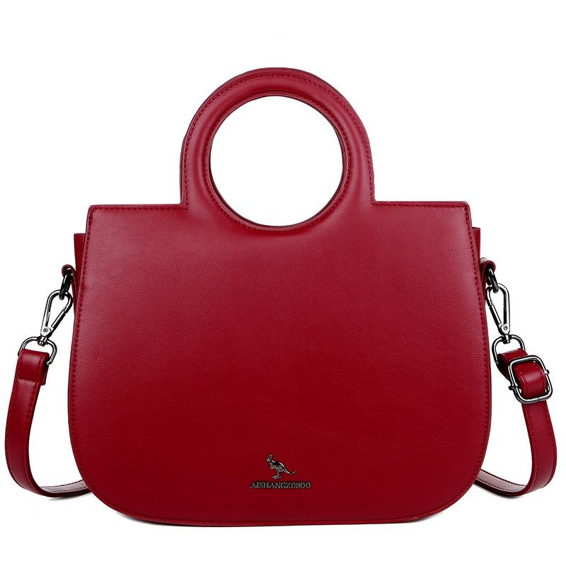 Borsa a Mano Anello Vintage Borsa a Spalla Semplice All-in-one Borsa Tote Grande Capacità Borsa a Tracolla Piccola Senso Avanzato